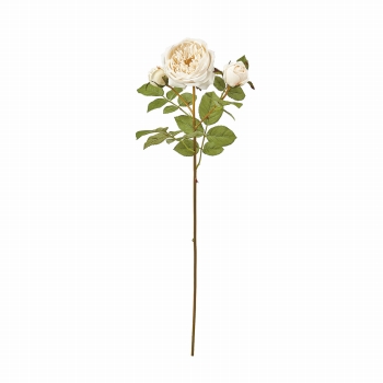 MAGIQ　サスティナガーデンローズ　アイボリー　アーティフィシャルフラワー　造花　ローズ　バラ　FM305236（花径4～11×長さ 約67cm / アイボリー）