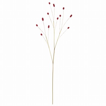 MAGIQ　ワレモコウ　レッドブラウン　アーティフィシャルフラワー　造花　FM006814　吾亦紅（花丈 約1～2×長さ 約80cm / レッドブラウン）