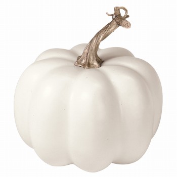 パンプキンM　ホワイト　デコレーションパーツ　ハロウィン　かぼちゃ　HW000290-001（＃001　ホワイト）