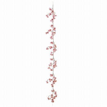 MAGIQ　里の山桜　ガーランド　クリームモーブ　アーティフィシャルフラワー　造花　FM005474-048　さくら（花径2～5×長さ 約180cm / クリームモーブ）