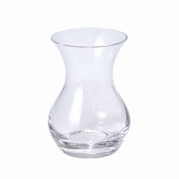 クレイ　courbe　8.5Φ12H　クリア　花瓶　花器　ガラス　一輪挿し　CC777657-000（クリア）