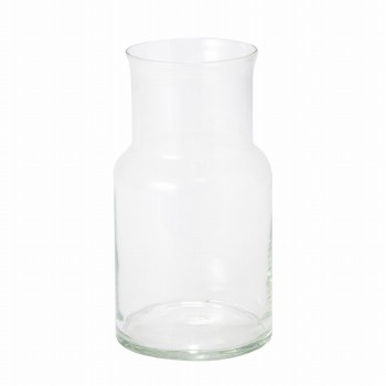 リューズガラス　ネック　サステナブル　花瓶　花器　リサイクルガラス　SI371814（直径 約14×高さ 約26cm）