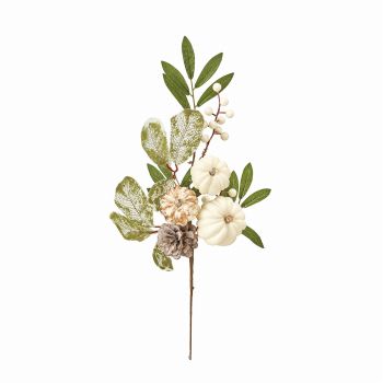 パンプキンブランチ　アーティフィシャルフラワー　造花　枝もの　ハロウィン　HW001016（長さ 約46×幅 約20cm）