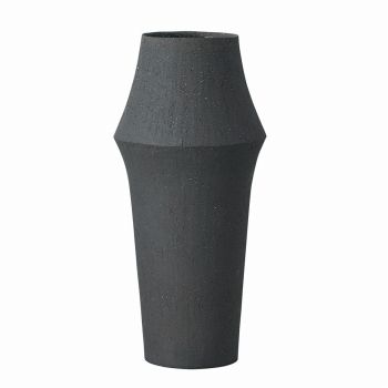クレイ　ZARA　20φ45H　マットブラック　花瓶　花器　ベース　陶器　CC190078-801（マットブラック）