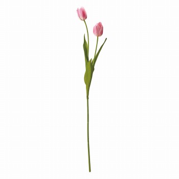 【今季完売】MAGIQ　ツインチューリップ　ピンク　アーティフィシャルフラワー　造花　チューリップ　FM007846-002（ピンク）