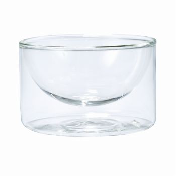 ミヤザキ食器　M.STYLE　ダブルウォールアミューズカップ12cm　ガラス　花器　ベース　CKDW1223（直径 約12×高さ 約7.5cm）