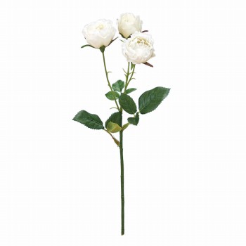 MAGIQ　プリマディローズ　ホワイト　アーティフィシャルフラワー　造花　ローズ　バラ　エシカル　サステナブル　FM300292-001（ホワイト）
