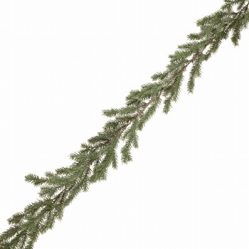 MAGIQ　グレイッシュファーガーランド　グリーン　アーティフィシャルフラワー　造花　クリスマスガーランド　XV000092　松　パイン（長さ 約185×幅 約12cm / グリーン）
