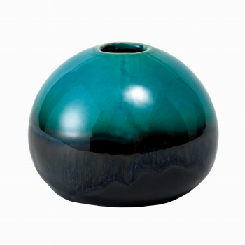 SEVA　花浅葱一輪（ハナアサギイチリン）　エメラルド　花器　陶器　美濃焼　GW000021-010　一輪挿し（エメラルド）