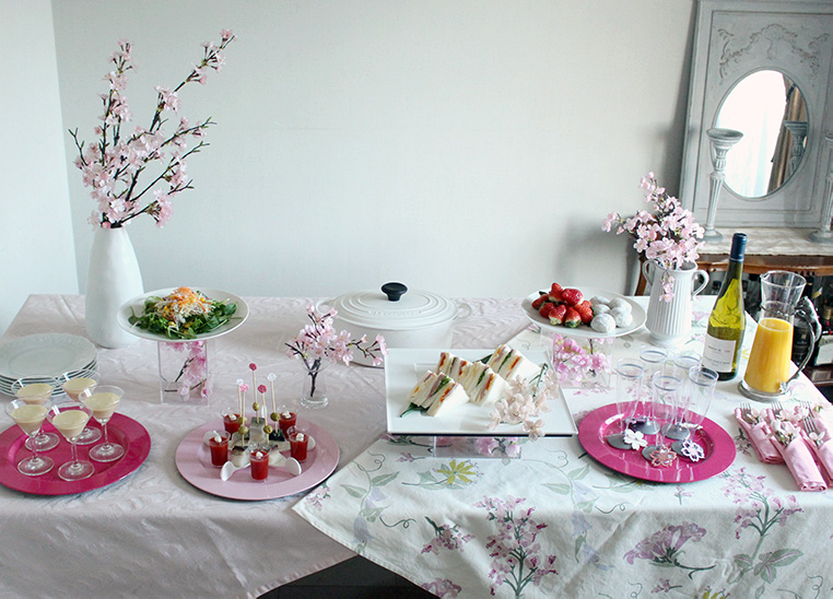 春のお花見テーブルコーディネートサブ画像