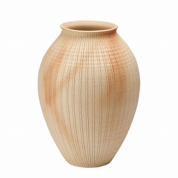 緋線卯楽花壺　大型花器　陶器　信楽焼　YK902021（直径 約32×高さ 約47cm）