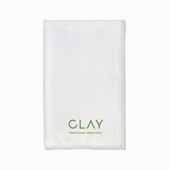 クレイ　Microfiber Cloth　ポリカーボネート専用クロス　ホワイト　フラワー資材　CC990101-100（長さ 約62×高さ 約49cm / WHITE）